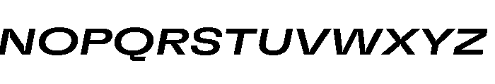 GTFlexa ExpMdIt Font UPPERCASE