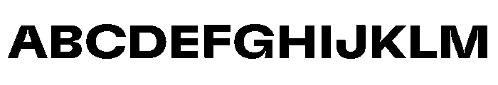 GTFlexa ExtBd 2 Font UPPERCASE