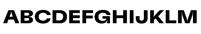 GTFlexa ExtBd Font UPPERCASE