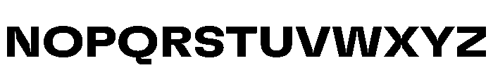GTFlexa ExtBd Font UPPERCASE