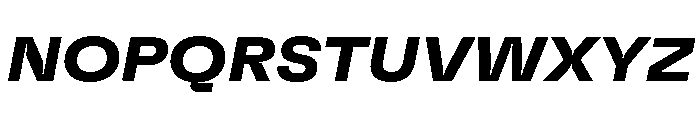 GTFlexa ExtBdIt 2 Font UPPERCASE