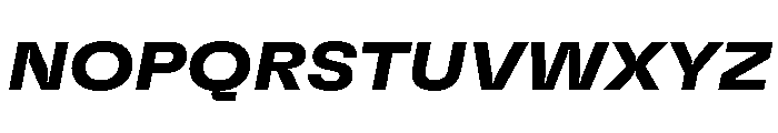 GTFlexa ExtBdIt Font UPPERCASE