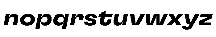 GTFlexa ExtBdIt Font LOWERCASE