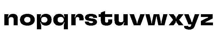 GTFlexa ExtBd Font LOWERCASE