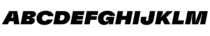 GTFlexa ExtBlIt Font UPPERCASE