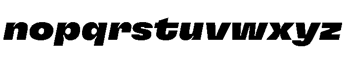 GTFlexa ExtBlIt Font LOWERCASE