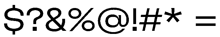 GTFlexa ExtLt Font OTHER CHARS