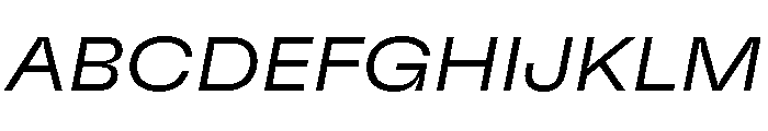 GTFlexa ExtLtIt 2 Font UPPERCASE
