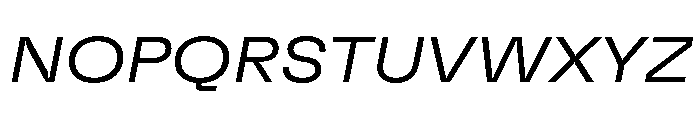 GTFlexa ExtLtIt 2 Font UPPERCASE