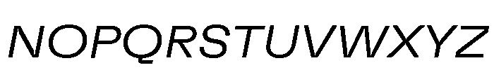 GTFlexa ExtLtIt Font UPPERCASE