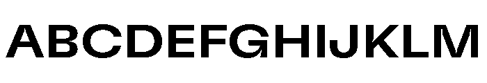 GTFlexa ExtMd Font UPPERCASE