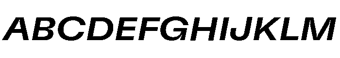 GTFlexa ExtMdIt 2 Font UPPERCASE