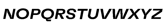 GTFlexa ExtMdIt 2 Font UPPERCASE