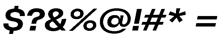 GTFlexa ExtMdIt Font OTHER CHARS