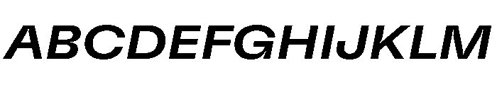 GTFlexa ExtMdIt Font UPPERCASE
