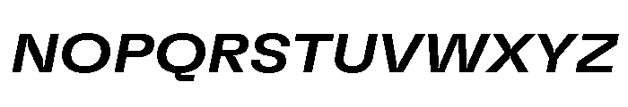 GTFlexa ExtMdIt Font UPPERCASE