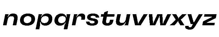 GTFlexa ExtMdIt Font LOWERCASE