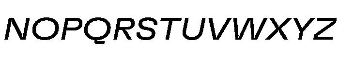 GTFlexa ExtRgIt Font UPPERCASE