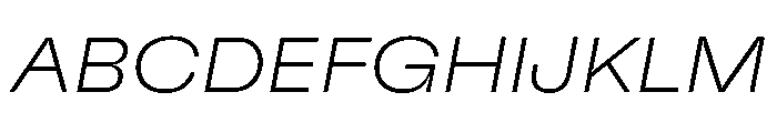 GTFlexa ExtThIt Font UPPERCASE