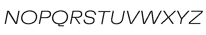 GTFlexa ExtThIt Font UPPERCASE
