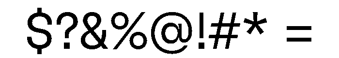 GTFlexa Lt Font OTHER CHARS