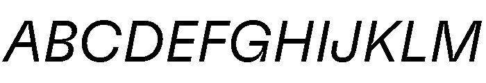 GTFlexa LtIt Font UPPERCASE