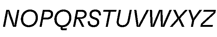 GTFlexa LtIt Font UPPERCASE