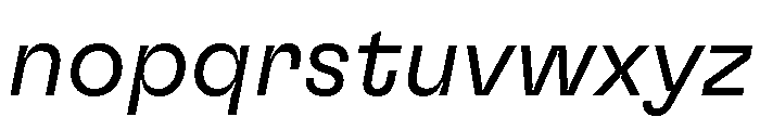 GTFlexa LtIt Font LOWERCASE