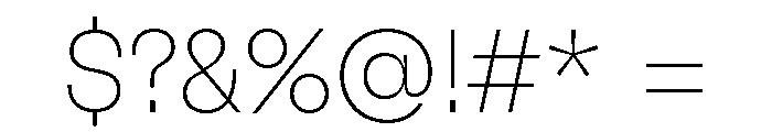 GTFlexa Lz Font OTHER CHARS