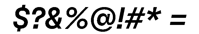 GTFlexa MdIt Font OTHER CHARS