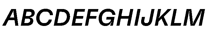 GTFlexa MdIt Font UPPERCASE