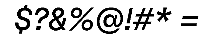 GTFlexa RgIt 2 Font OTHER CHARS
