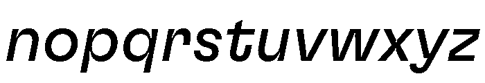 GTFlexa RgIt Font LOWERCASE