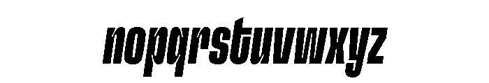 GTFlexa XCmBdIt Font LOWERCASE