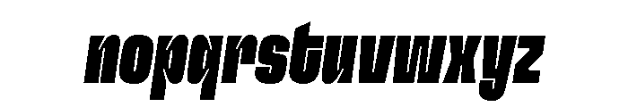 GTFlexa XCmBlIt Font LOWERCASE