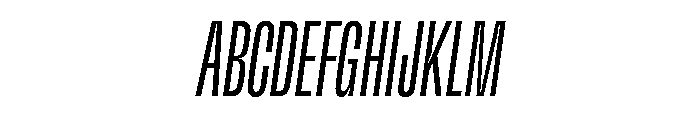 GTFlexa XCmLtIt Font UPPERCASE
