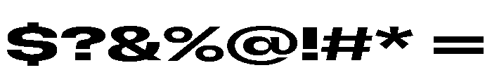 GTFlexa XExpBd Font OTHER CHARS