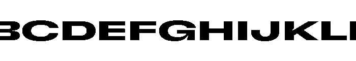 GTFlexa XExpBd Font UPPERCASE