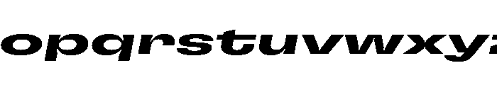 GTFlexa XExpBdIt 2 Font LOWERCASE