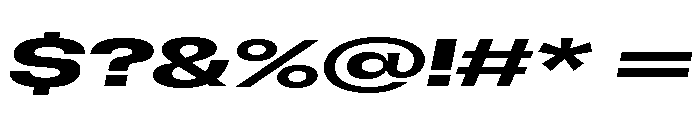 GTFlexa XExpBdIt Font OTHER CHARS
