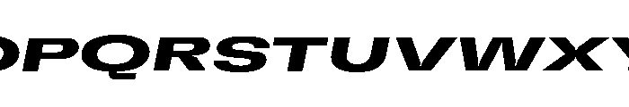 GTFlexa XExpBdIt Font UPPERCASE