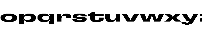 GTFlexa XExpBd Font LOWERCASE