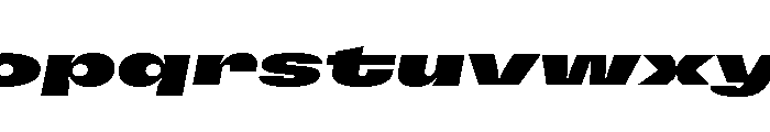 GTFlexa XExpBlIt Font LOWERCASE