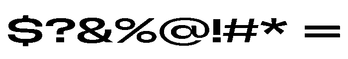 GTFlexa XExpMd Font OTHER CHARS