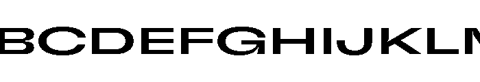 GTFlexa XExpMd Font UPPERCASE