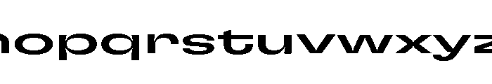 GTFlexa XExpMd Font LOWERCASE