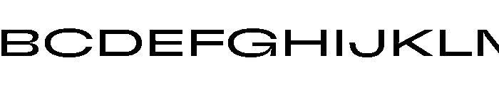 GTFlexa XExpRg Font UPPERCASE