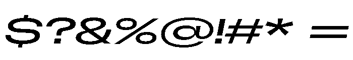 GTFlexa XExpRgIt Font OTHER CHARS