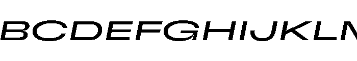 GTFlexa XExpRgIt Font UPPERCASE