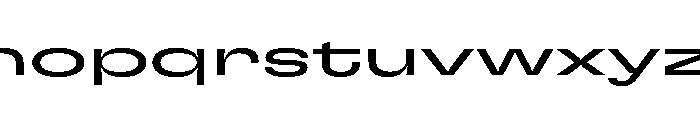 GTFlexa XExpRg Font LOWERCASE